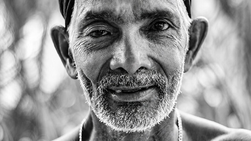 Behind this weathered face is a lifetime of hard work, struggle, sacrifice, and hope.