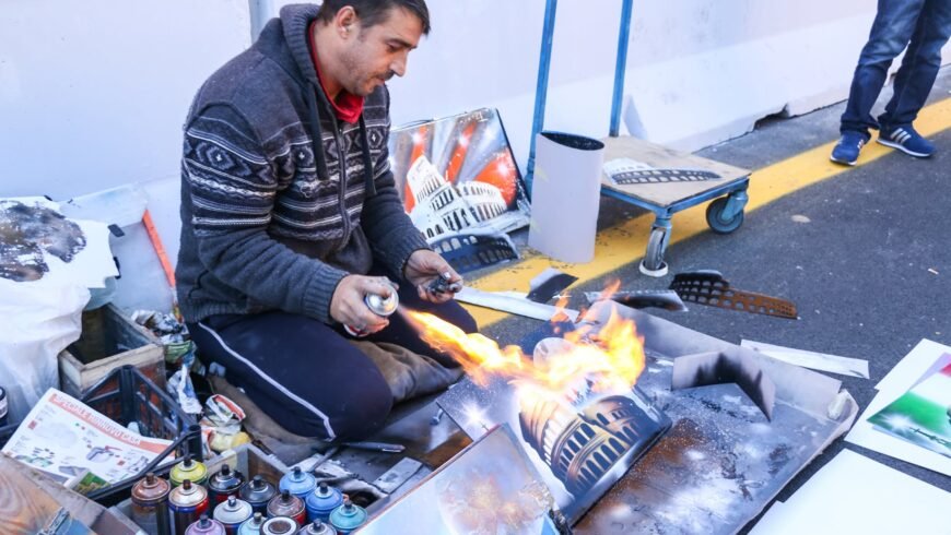 A Chance Encounter with a Roman Street Artist