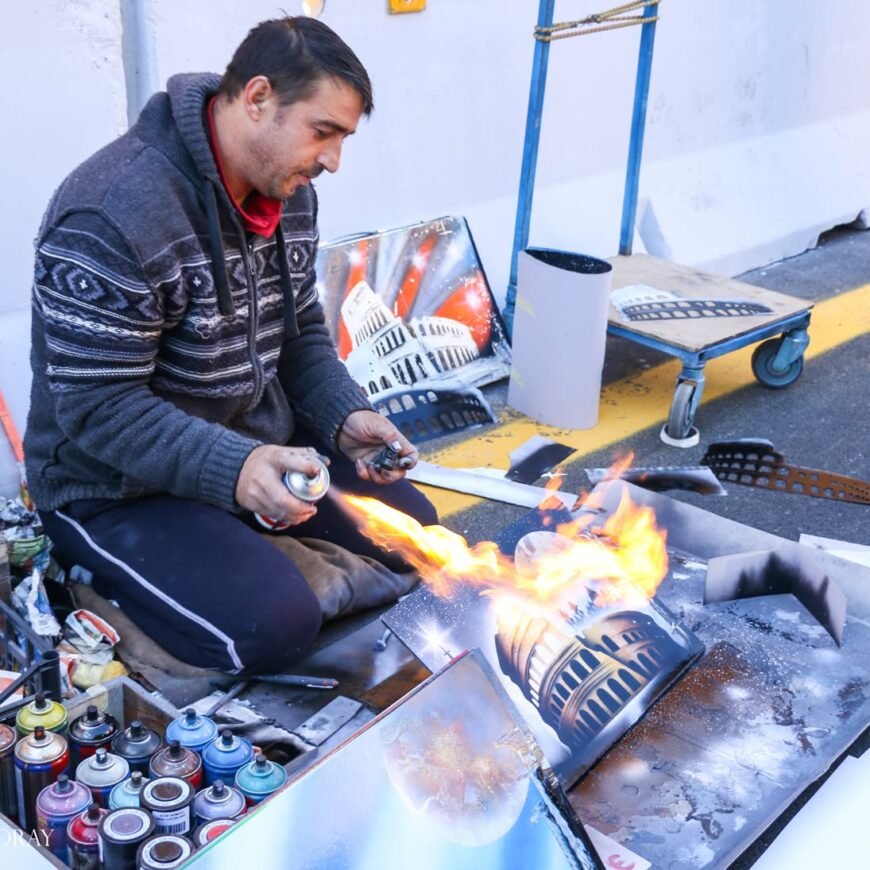 A Chance Encounter with a Roman Street Artist